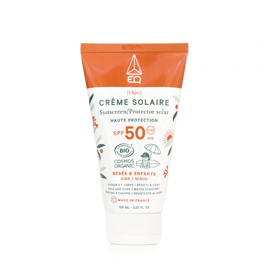 Crème Solaire Famille SPF50 - 150ml EQ certifié Bio
