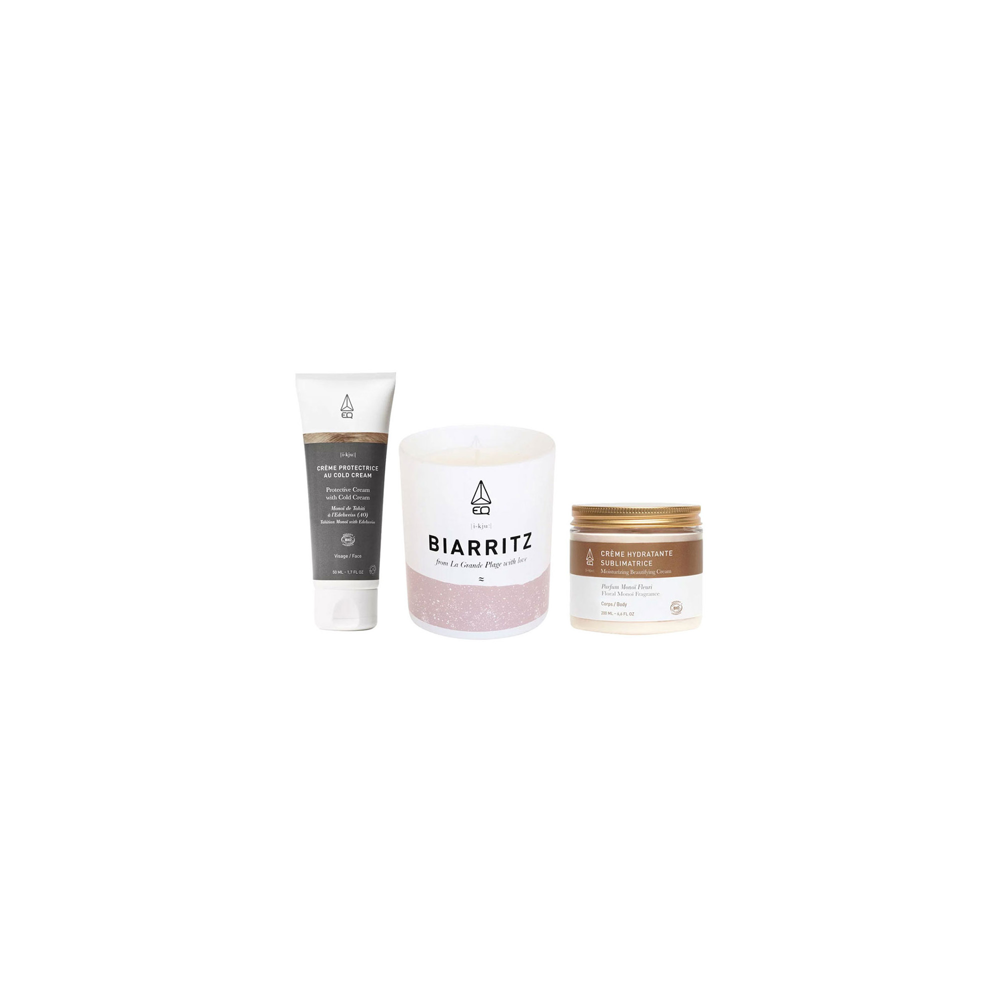 Pack Cocooning EQ - Bougie parfumée et crèmes hydratantes