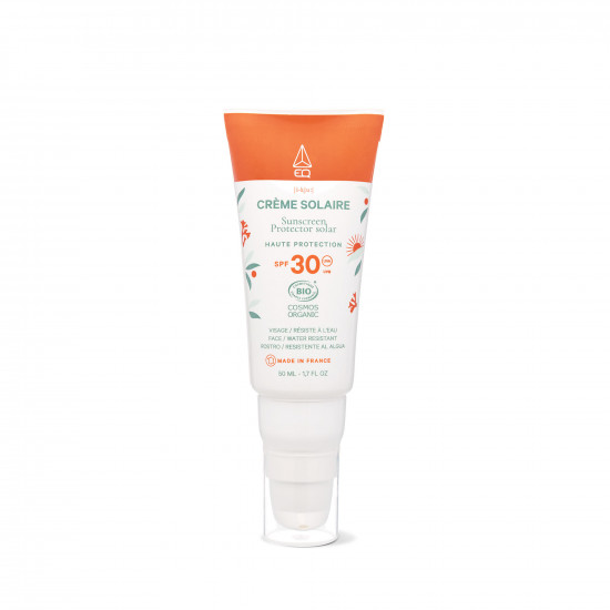 Crème Solaire SPF30 -50ml EQ certifiée Bio