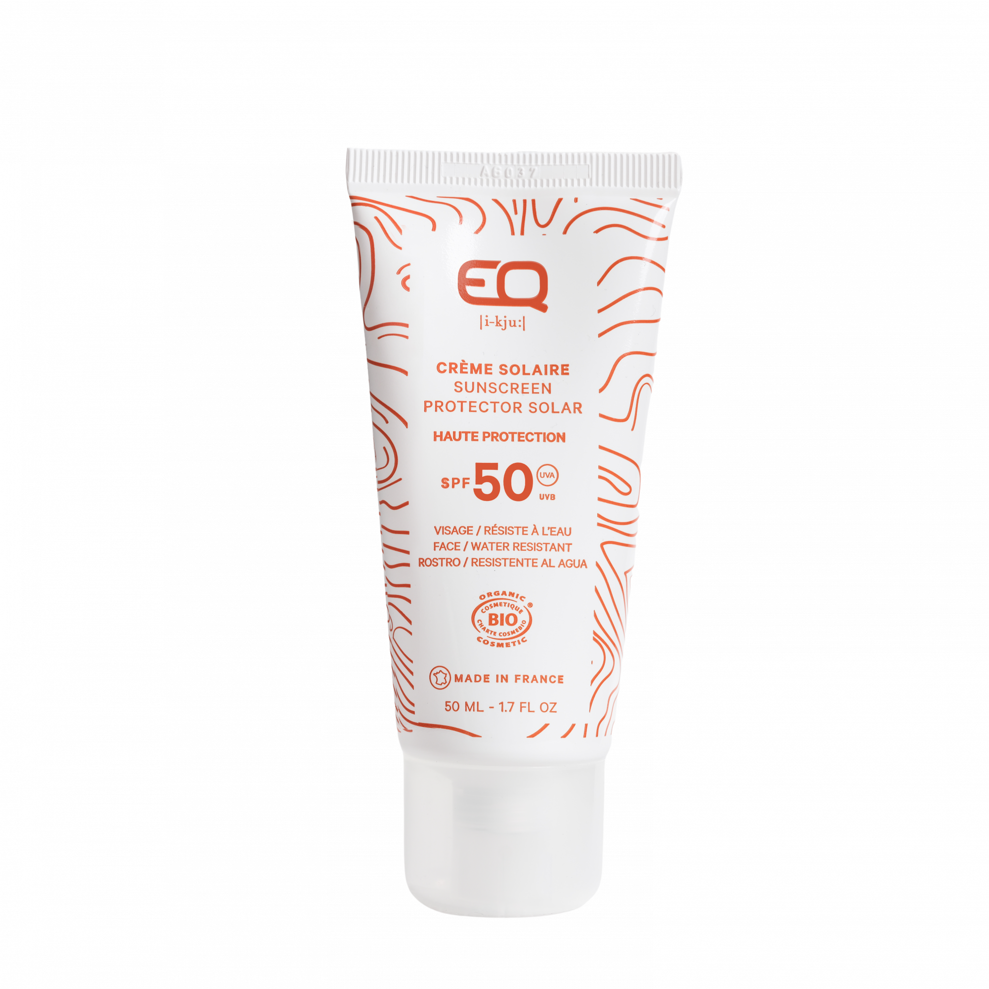 Crème Solaire SPF50+ 50ml EQ certifié Bio