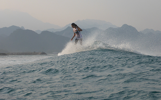 Lucy Foster Perkins surf