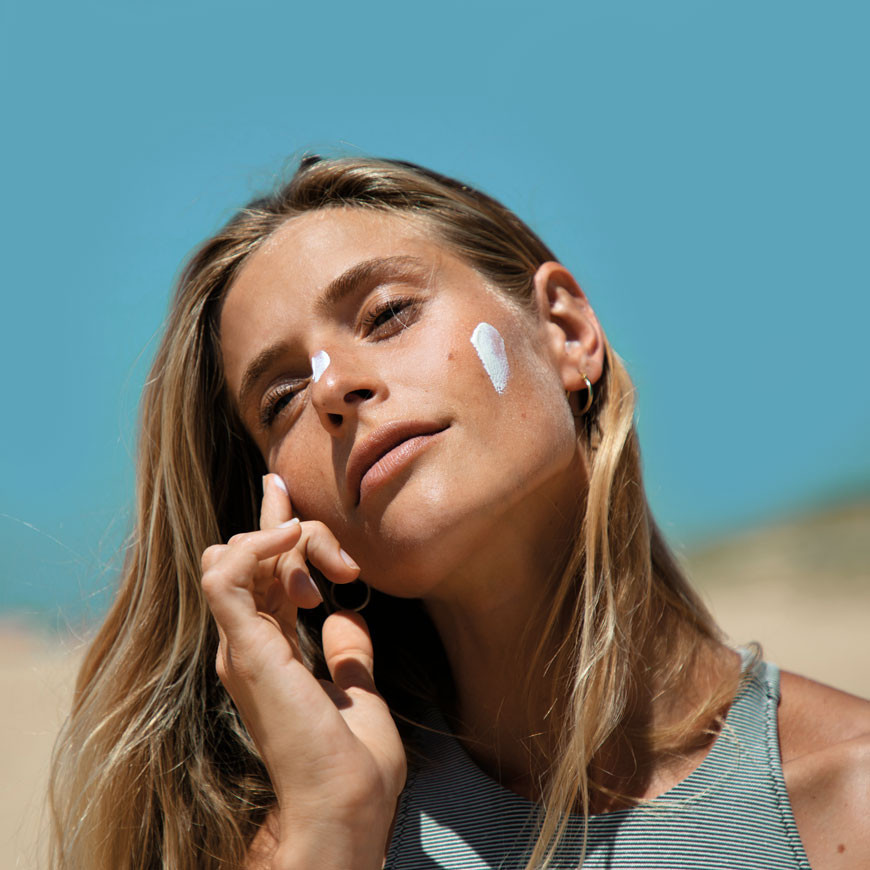 Certified organic sunscreen for the whole family, including children over three.